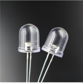 Resim 3v 10mm Şeffaf Mantar Led Yeşil 20adet 