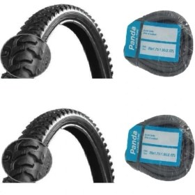 Resim Rfl 26 Jant 26X1.95/2.00 (52-559) Bisiklet Dış Lastiği D2636 x 2 Adet + Panda Iç Lastik Seti 