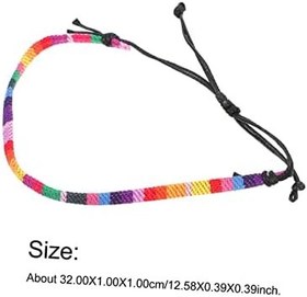 Resim BESTYASH 2adet Bohem Tarzı Bağları El Yapımı Desenli Su Geçirmez Kayışları Plaj Partisi Düğün Ve Yoga İçin Uygun 