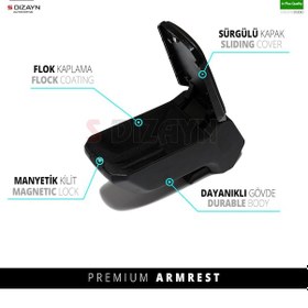 Resim Life Fiat 500l Kol Dayama Kolçak Abs Vidalı Siyah 2018 Üzeri A+kalite 