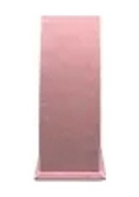Resim Yerli Üretim Süet Kumaş Pembe Renk Ayaklı 17/8,5 Cm Kolye Sergileme Dekoru Çok Renkli 