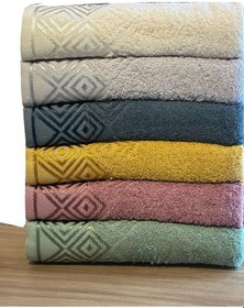 Resim Goldroom 6 Lı 30 50 Pamuklu Mutfak Havlusu Seti 6 Renk 