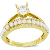 Resim Altın Inci Yüzük T010212 