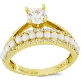 Resim Altın Inci Yüzük T010212 