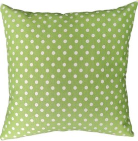 Resim Puantiyeli Yeşil Yastık Kılıfı 43X43 Cm 