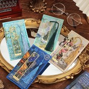 Resim Tüylerle 4 Adet Metal Ayraç - Ünlü Tablolardan Esinlenen Zarif Oyuk Sanatsal Tasarım, Dayanıklı Diğer Metal Malzemeler, Kitap Tutkunları, Öğrenciler, Yazarlar ve Öğretmenler İçin İdeal Hediyeler 
