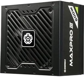Resim ENERMAX MAXPRO III 600W 80+ Standart 120mm Fanlı BULK Güç Kaynağı Siyah ATX 