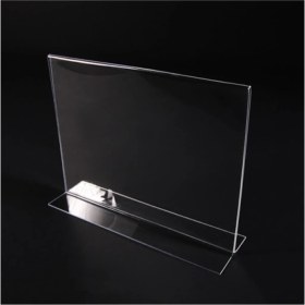 Resim EC Shop Krcdisplay A5 Masaüstü T Tipi Yatay Pleksi Föylük Broşürlük 15 x 21 cm 