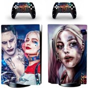 Resim cosy home gift Harley Queen & Joker Playstation 5 Standart Dijital Versiyon Sticker Kaplama Seti 