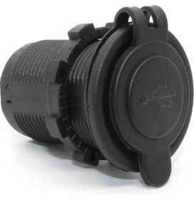 Resim Aogo Su Geçirmez 12V USB Priz Motosiklet Araba Tekne Çift USB Şarj Soketi 5V1A 5V2.1A 