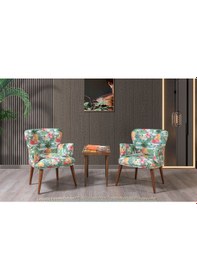 Resim Bahar Çay Seti (Balkon, Salon, Cafe, Ofis) 2+1+1 