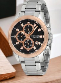 Resim Ferrucci Function Erkek Kol Saati Gümüş-rose Renk Fc.14192tm.01+bileklik Zmfer133 