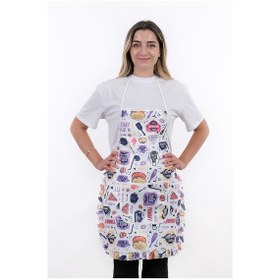 Resim Jarse Frilly İkili Paket Sıvı Geçirmez Su Geçirmez Mutfak Önlüğü Lila 