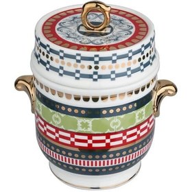 Resim Lucky Art Lancelot Bone Kulplu Kavanoz 16Cm 
