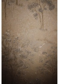 Resim İthal 16m2 Duvar Kağıdı Çiçek Desen 3boyutlu Simli Silinebilir Beyaz 