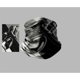 Resim Buffalo Bisiklet Tasarımlı Motorcu Buff Maske Outdoor Boyunluk Unisex Bandana 