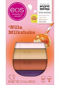 Resim Eos Lip Balm 'nilla Milkshake Dudak Balsamı Çeşit Paketi 4 Adet 