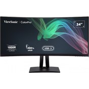 Resim VIEWSONIC 34 VA VP3481a 5MS 100HZ HDMI-DP CURVED Grafik Tasarım Monitörü (3440 x 1440) Viewsonic