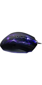 Resim MF PRODUCT Siyah Strike 0267 Işıklı Ağırlık Ayarlı Kablolu Gaming Mouse 