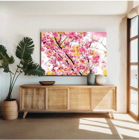 Resim Şeftali Çiçeği Kanvas Tablo 