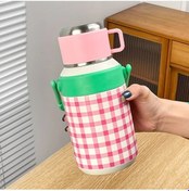 Resim Sinuoshop Pembe 800ml Paslanmaz Celik Izoleli Icecek Sisesi Buyuk Kapasite Tasinabilir Matara 