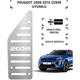 Resim A&g Tuning Peugeot 2008 2014 Üzeri Ayak Dinlendirme Pedalı Krom Ayak Dayama Pedalı Kgagpedal000008 
