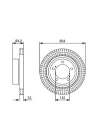 Resim Fren Dıskı On Havalı 354-5 Toyota Land Cruıser 200 07- 