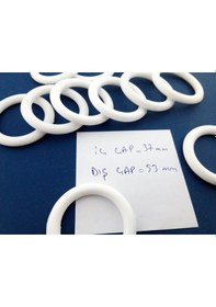 Resim Perde Halkası-Rustik Perde Halkası-Beyaz Plastik Halka-Plastik Ha 