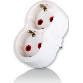 Resim Fetih 101-02P 2'li Topraklı Papatya Golyat Ikili Priz Çoğaltıcı 1410 