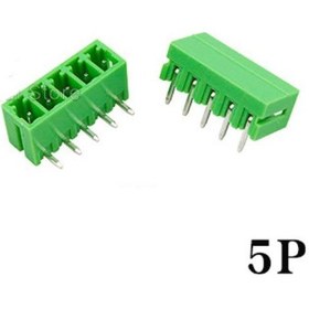 Resim Geçmeli Klemens 5 Pin 3.81mm Erkek 90 Derece 