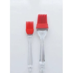 Resim Cozley Premium 2'li Silikon Yumurta Fırçası Seti - Büyük & Küçük Boy Şeffaf Saplı 