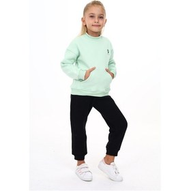 Resim Toontoy Kids Toontoy Kız Çocuk Nakışlı Eşofman Takım Mint Yeşili 