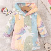 Resim Kızlar için Rahat Polarlı Kış Kapüşonlu Elbise - Yumuşak Uzun Kollu Rahat Elbise, Çocuklar için Mükemmel Sonbahar/Kış, Rahat Sonbahar Giyimi | Oyuncu Baskılı Elbise | Dayanıklı Çocuk Giyimi 