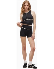 Resim United Colors Of Benetton Because Of Alice Base Contrast Trim Sleeveless Zip UpFermuarlı Kadın Üst Sporcu Atleti Siyah Xl 