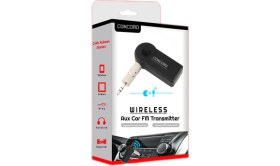 Resim Concord C-600 Aux Bluetooth FM Transmitter Siyah Renk ile Müzik Dinleme ve Görüşme İmkanı 