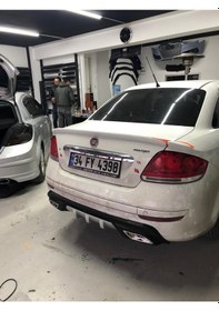 Resim Fiat Linea Arka Tampon Eki Difüzör Abs Plastik 