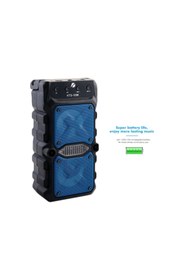 Resim KTS-1096 Karaoke 3 Inç x 2 Led Işık Taşınabilir Kablosuz Bluetooth Hoparlör 