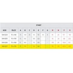 Resim Stany Asimetrik Oval Küvet 75*170 