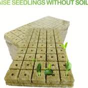 Resim 100 Adet/50 Adet Tohum Başlatma Tıkaçları, Çimlenme İçin Hidroponik Toprak Blokları, Bitki Çoğaltma Küpleri, Bahçe Kesme Toprağı, İç ve Dış Mekan Bahçeciliği İçin Topraksız Fide Yetiştirme Ortamı 
