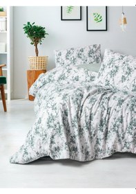 Resim Cotton Box Flanel Çift Kişilik Nevresim Takımı Casey Petrol Petrol 