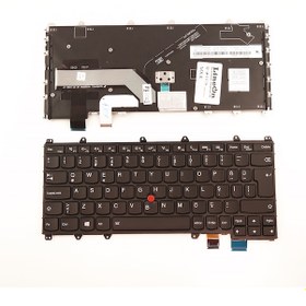 Resim Lenovo Uyumlu Thinkpad 01Hx100 Notebook Klavye Işıklı (Trackpointli) 