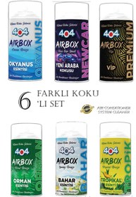 Resim 404 Kimya Araba Klima Temizleyici Hava Tazeleyici Koku Bombası 6'lı Set 