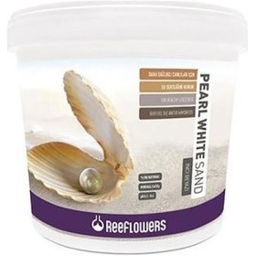 Resim Reeflowers Pearl White Sand Akvaryum Kumu 0.5-1 Mm 25 Kg 