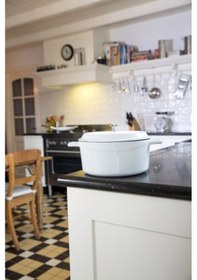 Resim Lava Döküm Yuvarlak Tencere Trendy Çap 28Cm 