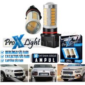 Resim Gündüz Far Ampulü Sinyal Park Led Turuncu Ampul Psx24W P13W 