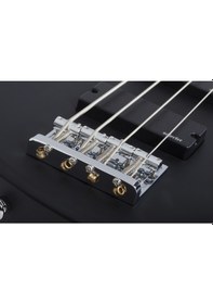 Resim Schecter C-4 Deluxe Solak Bas Gitar Satin Black 