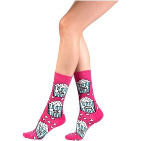 Resim Ozzy Socks Pop Corn Desenli Çorap (407226998) Çok Renkli 