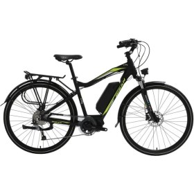 Resim Bisan E-City Elektrikli Şehir Bisikleti Siyah-Yeşil 48 cm 