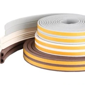 Resim Linex Kauçuk Izolasyon Kapı - Pencere Fitili/bandı Beyaz ve Kahverengi ( Metre Seçenekli ) 