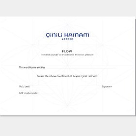 Resim "Flow" Hammam Gift Card - English 
